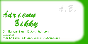 adrienn bikky business card